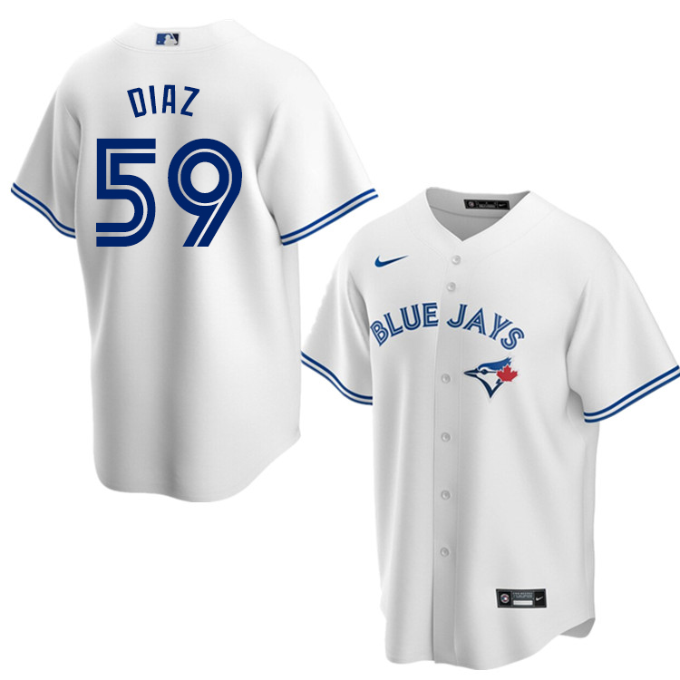 Nike Men #59 Yennsy Diaz Toronto Blue Jays Baseball Jerseys Sale-White